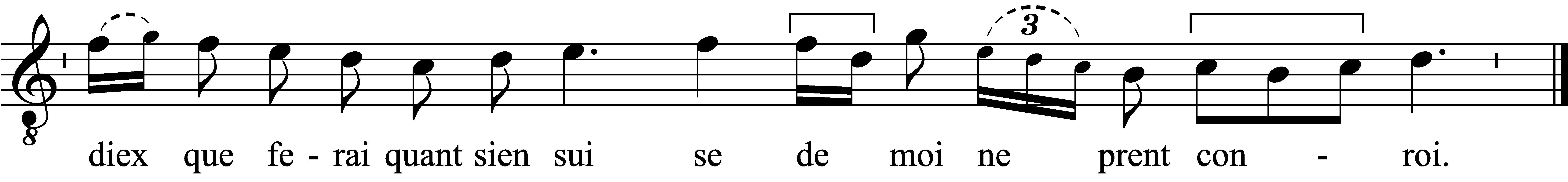 Refrain musical notation